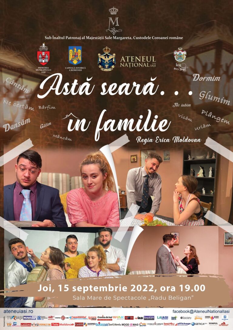 Spectacolul „Astă seară…în familie”, la Ateneul Național din Iași